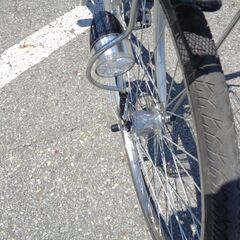 standard town bicycle 26インチ 3速 銀色 軽快車 （203）～取り置き車両に付き受付停止中～