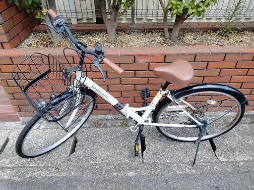 (chariyoshy出品)26インチ折りたたみ式自転車　ギア付き