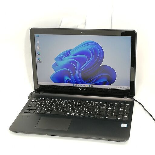 送料無料 ノートパソコン Windows11 フルHD 15.5型 SONY VJS151C11N 中古良品 第6世代 i5 8GB DVDRW 無線 Bluetooth Webカメラ Office