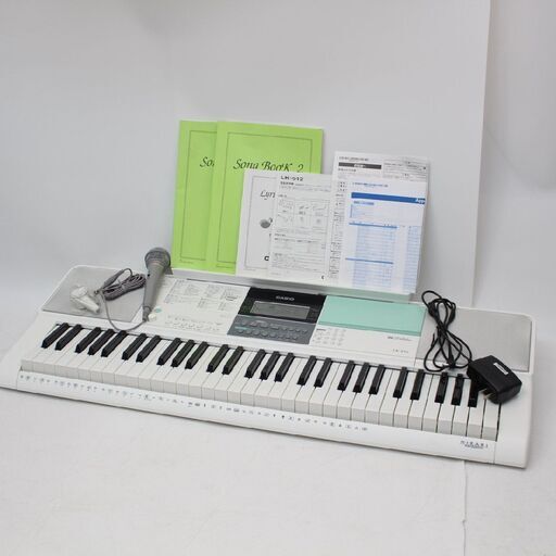 296)【美品/スタンド椅子付】CASIO/カシオ 光ナビゲーション電子キーボード LK-512 HIKARI NAVIGATION 61鍵盤 2019年製