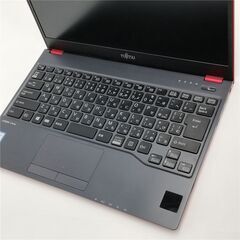 送料無料 日本製 赤色 レッド ノートパソコン 軽量 薄型 13.3型 富士通 