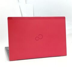 送料無料 日本製 赤色 レッド ノートパソコン 軽量 薄型 13.3型 富士通 