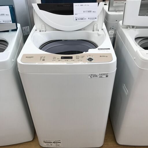 ★ジモティ割あり★ SHARP 洗濯機 6.0kg 年式2021 動作確認／クリーニング済み KJ2415