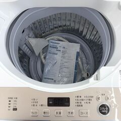 ★ジモティ割あり★ SHARP 洗濯機 6.0kg 年式2021 動作確認／クリーニング済み KJ2415