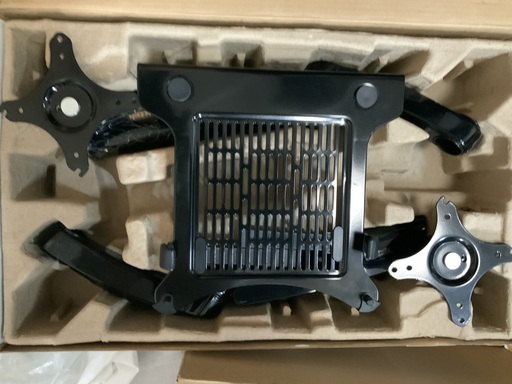 ロックテックLoctek モニターアーム\u0026ノートパソコンスタンド　ガス圧式 横/縦型２台設置可能 D5DL