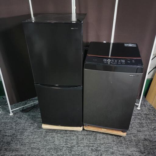 ‍♂️h050817売約済み‼️お届け\u0026設置は全て0円‼️最新2021年製✨ブラックインテリア✨アイリスオーヤマ 家電セット