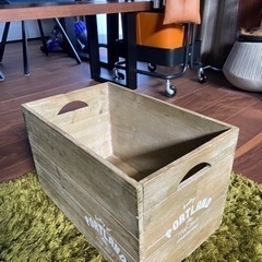 アンティーク加工の木箱(収納ボックス)