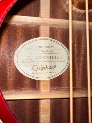 再掲】エピフォン Epiphone pro-1 ultra WR