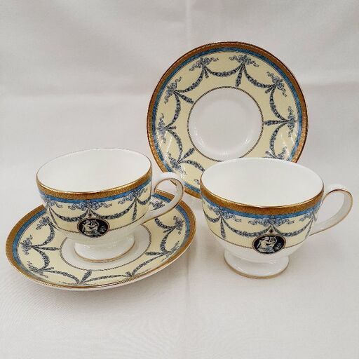 ★ジモティー割引有★ WEDGEWOOD MADELEINE マデリン カップ\u0026ソーサー(リー) 珈琲\u0026紅茶兼用 2客セット 未使用品
