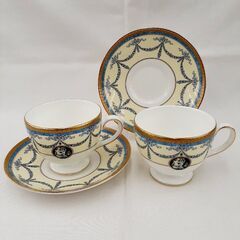 ★ジモティー割引有★ WEDGEWOOD MADELEINE マデリン カップ&ソーサー(リー) 珈琲&紅茶兼用 2客セット 未使用品 