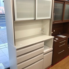 トレファク神戸新長田】ニトリ2枚扉のホワイトのレンジボード入荷しま