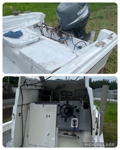 走行動画あり、船体動画あり、人気のUF20 ヤマハ4サイクル50馬力格安