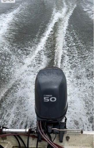 走行動画あり、船体動画あり、人気のUF20 ヤマハ4サイクル50馬力格安