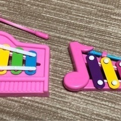 【譲渡完了】ミニ鉄琴 楽器 2つセット 知育 おもちゃ オモチャ 玩具