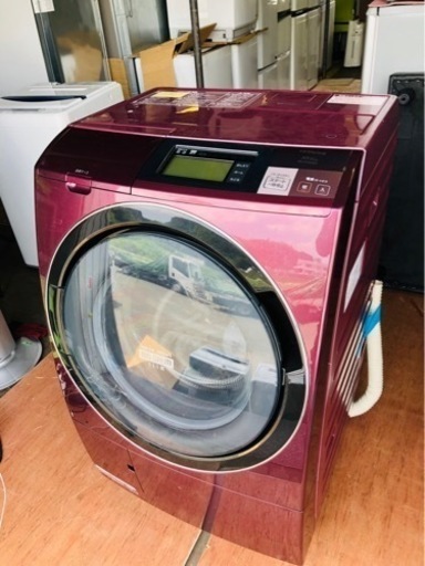 贅沢屋の 福岡市内配送設置無料　日立 マグノリア] 自動お掃除搭載 左開き ななめ型ドラム式洗濯乾燥機（10kg） [ビッグドラム V BD-ST9600L HITACHI 洗濯機