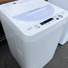 福岡市内配送設置無料　シャープ SHARP ES-GE5A-V [全自動洗濯機(5.5kg) バイオレット系]