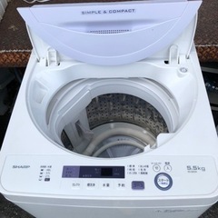 福岡市内配送設置無料　シャープ SHARP ES-GE5A-V [全自動洗濯機(5.5kg) バイオレット系]