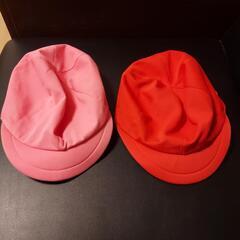【取引中】赤白帽　ピンク帽