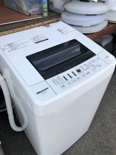 福岡市内配送設置無料　HW-T45A 全自動洗濯機 [洗濯4.5kg /乾燥機能無 /上開き]