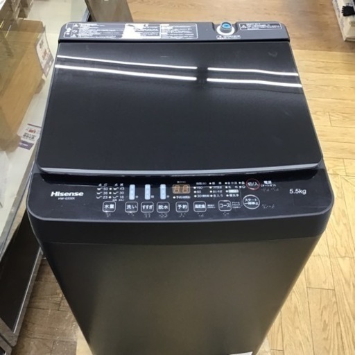 #G-95【ご来店頂ける方限定】Hisenseの5、5Kg洗濯機です