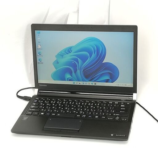 送料無料 ノートパソコン Windows11 13.3型 東芝 R73/W 中古良品 第5世代 i5 4GB 高速SSD DVD 無線LAN Bluetooth Office 即使用可能 保証付