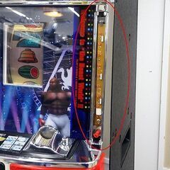 札幌市/清田区 エレコ スロット実機 ビーストサップ 4号機 コイン機 簡易動作OK 設定キーのみ 家庭用電源100V 難有/現状品