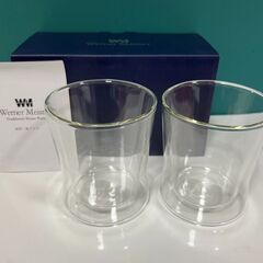 【新品未使用 】ウェルナーマイスター耐熱二重 ペアグラス