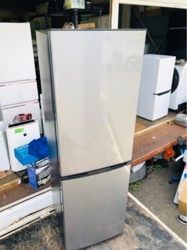 北九州市内配送無料　保証付き　2020年製　冷蔵庫 シルバー KRSE-16A-BS [2ドア /右開きタイプ /162L] [冷凍室 62L]
