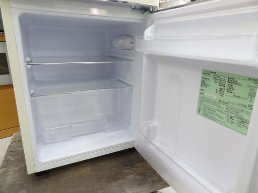 【恵庭】オーヤマ　アイリスプラザ　ノンフロン冷凍冷蔵庫　PRR-082D-W　2020年製　81L　2ドア　右開き　レトロ風　中古品　PayPay支払いOK！