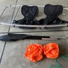【中古品】カヤック　ボート オール シート 浮き セット