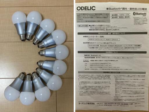 シャンデリア　照明　オーデリック　LED電球付き　2つ　セット