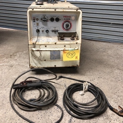 ［にec］【北海道旭川市 直接引き取り限定品】MEIHO 溶接機\u0026発電機 MYW-140S1 通電動作確認済み 簡易メンテ済み 中古 工場 DIY ガソリン