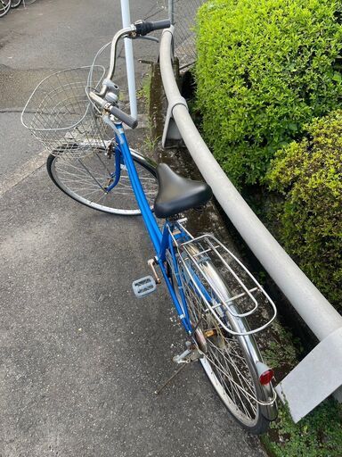 自転車 No.951 ブルー ママチャリ シティサイクル 27インチ THROWIN