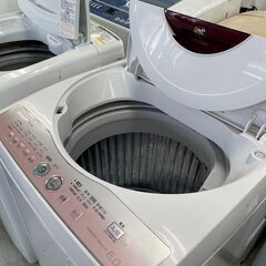 配送設置込み　シャープ6.0K洗濯機　2014年製　分解クリーニ...