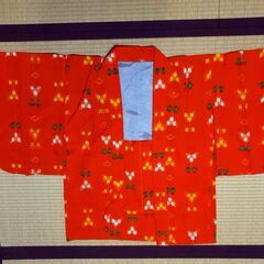 女児 手縫い袢纏/羽織 74cm