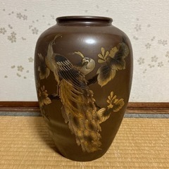 銅花瓶(津雪作)