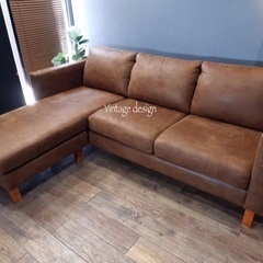 ☑️メル売約済首都圏送¥0〜未使近ノーチェ14万左⇄右切替3人掛けコーナーソファーソファ