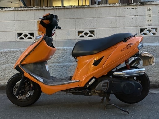 アドレスV125G CF46 カスタム オールペン タケガワメーター エアクリ マフラー ビッグローター メッシュホース フェンダーレス 社外パーツ