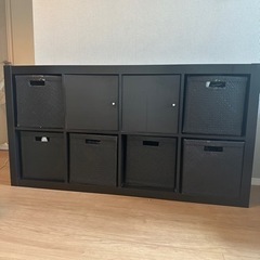 【7月中の出品】IKEA エクスぺディート シェルフ 4×4 ブ...