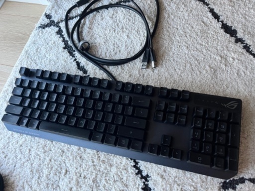【美品】ゲーミングキーボードASUSTek ROGStrix Scope RXオプティカル