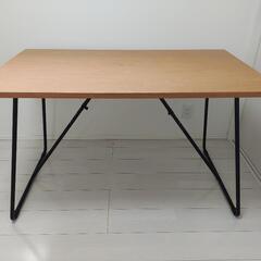 【無印良品】折りたたみテーブル・幅１２０ｃｍ・オーク材

