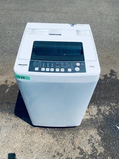 ✨2018年製✨ 511番 Hisense✨電気洗濯機✨HW-T55C‼️