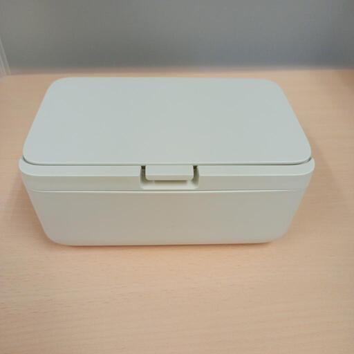 13fk 【開封品・未使用品】収納 蓋付き ケース ワンタッチで開けやすい ウェットティッシュ ホワイト \n\n