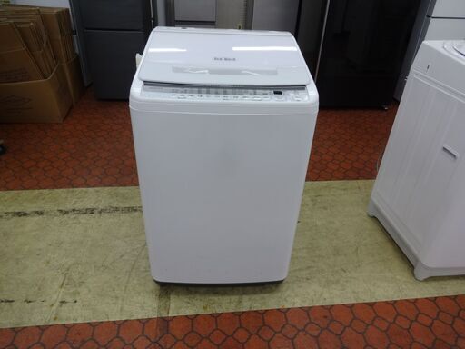 ID 354470　洗濯機8K　日立　キズ有　２０２０年製　BW-V80F