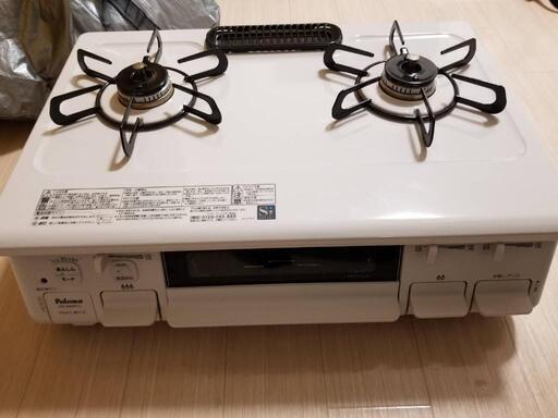 【取引中】ガステーブル、ホース、収納ラック　※8/5以降で受渡しできます