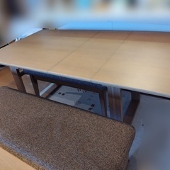 【8月下旬まで】ダイニングセット 大きさ調整可能 ナチュラル シギヤマ家具 Just