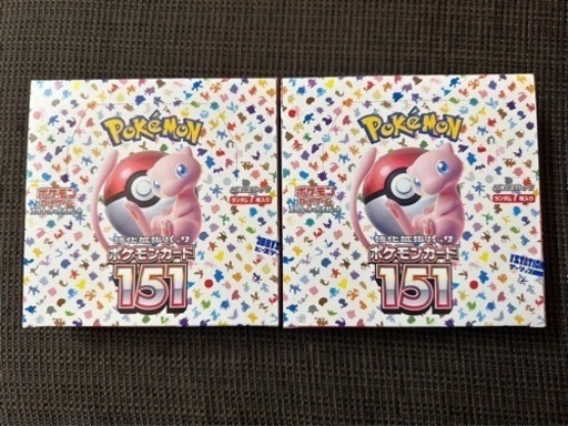 ポケモンカード値下げしました！151 BOX 2箱　シュリンク無し