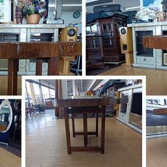MJ405 IDC大塚家具 ガラスダイニング&光グローバルチェア 3点セット