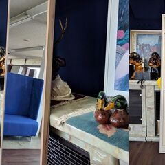 【K34 新品未使用品 高さ２０２㎝ 全身ミラー 大型ミラー】 K34 新品未使用品 高さ202㎝ 全身ミラー 大型ミラー】