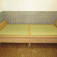 【ネット決済・配送可】stp-1938　畳ベッド　引き出し付き　...